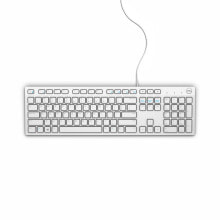 Клавиатуры DELL KB216 клавиатура USB QWERTY Международный американский стандарт Белый 580-ADGM