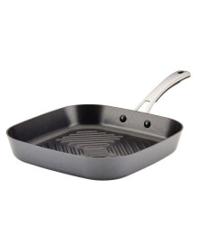 Cook + Create Hard Anodized Nonstick Deep Grill Pan, 11