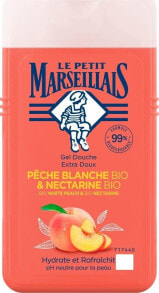 Le Petit Marseillais Bio White Peach and Bio Nectarine Shower Gel Гель для душа с персиком и нектарином 250 мл