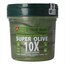 Гели и лосьоны для укладки волос eco Styler Super Olive 10X Увлажняющий гель сильной фиксации для укладки волос 473 мл