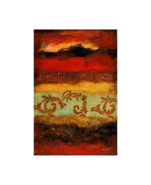 Trademark Global pablo Esteban Yellow Red Wave Pattern 4 Canvas Art - 27