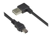 Alcasa 3310-EU005W USB кабель 0,5 m 2.0 USB A Mini-USB B Черный
