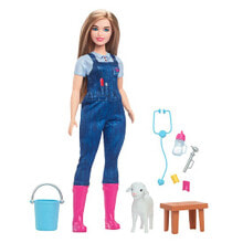 Купить куклы и пупсы для девочек Barbie: BARBIE Professions With Accessories You Can Be Farm Veterinarian Doll