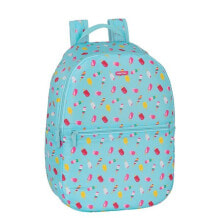 Детские рюкзаки и ранцы для школы для девочек Школьный рюкзак для девочек Mimetic бирюзовый цвет, с мелким принтом, 12 L
