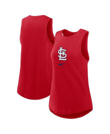 Nike women's Red St. Louis Cardinals Legacy Icon High Neck Fashion Tank Top