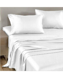 NIGHT satin Washable Flat Sheet - King