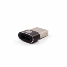 USB A to USB-C Cable CoolBox COO-ADAPCUC2A USB-C Black