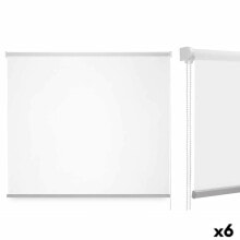 Roller blinds 180 x 180 cm White Cloth Plastic (6 Units)