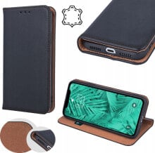 OEM Kabura SMART PRO Book skórzana do IPHONE 16 Pro czarny