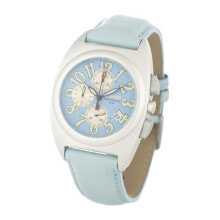 Мужские наручные часы с ремешком Мужские наручные часы с голубым кожаным ремешком Chronotech CT7338-01 ( 40 mm)
