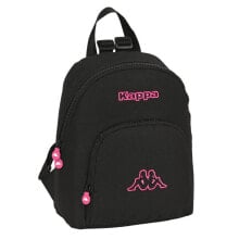 Городские повседневный рюкзак Kappa Black and pink Чёрный 13 L