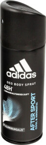Adidas After Sport 48H Deodorant Body Spray Освежающий дезодорант-спрей для тела без солей алюминия 150 мл