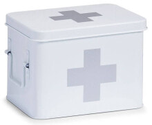 Medizin-Box aus Metall in , Länge: 22 cm