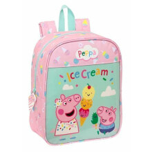 School Bag Peppa Pig Ice cream Pink 22 x 27 x 10 cm