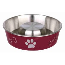 TRIXIE Slow Feed Stainless Steel Bowl 1L