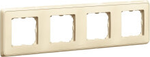 Умные розетки, выключатели и рамки legrand Quadruple frame Cariva cream 773754