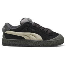 Puma Suede Xl Crush Lace Up Mens Black Sneakers Casual Shoes 39909902