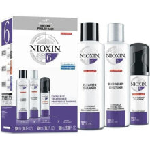 Шампуни для волос Nioxin System 6 Gift Set  Набор: Очищающий шампунь для нормальных и сильных натуральных и окрашенных истончающихся волос 150 мл +  Скраб для натуральных или химически обработанных волос  40 мл +  Восстанавливающий кондиционер для кожи головы 150 мл