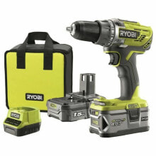 Купить электроинструменты Ryobi: Шуруповерт Ryobi R18DD3-2415BS 18 V 50 Nm