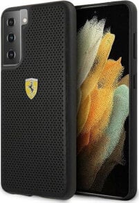 Купить чехлы для смартфонов Ferrari: Ferrari Ferrari FESPEHCS21MBK S21+ G996 czarny/black hardcase On Track Perforated