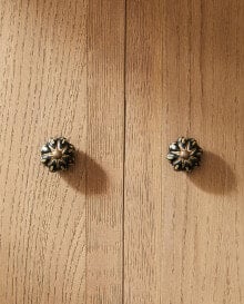 Ceramic flower door knob (pack of 2)