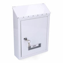 Letterbox EDM Standard Steel White (21 x 6 x 30 cm)