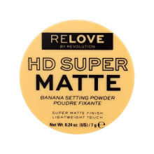 Revolution Relove HD Super Matte Banana Setting Powder 7 g puder für Frauen