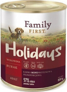 Family First FamilyFirst Wołowina+burak+monoproteina adult 800g