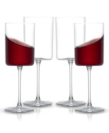 JoyJolt claire Red Wine Glasses, Set of 4
