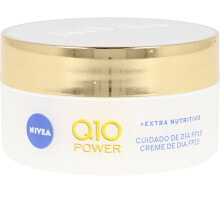 Увлажнение и питание кожи лица Nivea Q10+ Power Nutritive Day Cream SPF15 Питательный антивозрастной дневной крем 50 мл