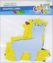 Craft with Fun Decorative ornament foam llamas 6pcs