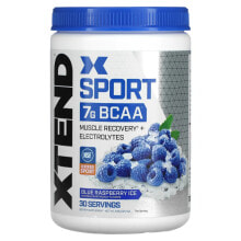 Аминокислоты Xtend, Sport, 7G BCAA, Blue Raspberry Ice, 12.2 oz (345 g)