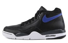 Nike Flight Legacy aj4 高帮 复古篮球鞋 男款 黑蓝 / Кроссовки Nike Flight Legacy aj4 BQ4212-003