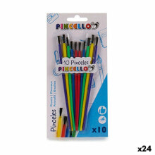 Paintbrushes Multicolour Set (24 Units)