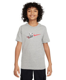 Nike big Kids Sportswear Graphic Cotton T-shirt