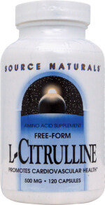 Аминокислоты Source Naturals L-Citrulline  L-цитруллин 500 мг 120 капсул