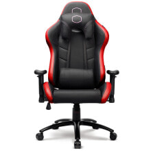Компьютерное кресло COOLER MASTER Chair Gaming Caliber R2 BLACK/Red INCLUDES PADS CERVICAL AND LUMBAR