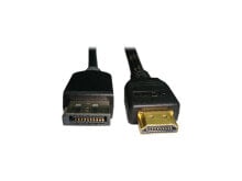 Unirise 6ft Displayport Male to HDMI Male Cable