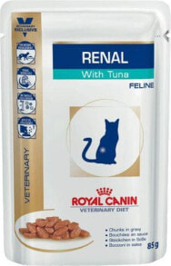 Влажные корма для кошек влажный корм для кошек Royal Canin, CAT DIET RENAL, при заболеваниях почек, с тунцом, 85 г