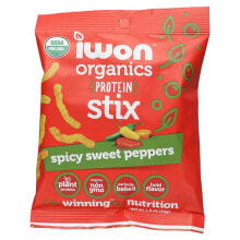 IWON Organics, Organics Protein Stix, барбекю из мескита, 8 пакетиков по 42 г (1,5 унции)