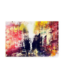 Trademark Global philippe Hugonnard NYC Watercolor Collection - Yellow Touch Canvas Art - 19.5