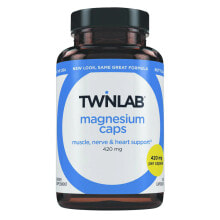 Магний Twinlab Magnesium Caps Капсулы с магнием для здоровья мышц, сердца и эмоционального благополучия 420 мг 100 капсул