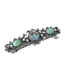 Women's Silver-Tone Stones Barrette