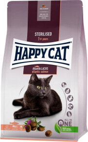Сухой корм для кошек Happy Cat, для стерилизованных, с атлантическим лососем, 4 кг