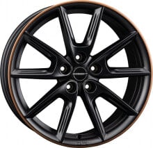 Колесный диск литой Borbet LX18 black matt rim copper 8x18 ET48 - LK5/112 ML66.6