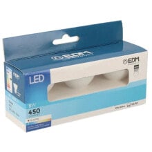 EDM Dichroic LED Bulb GU10 5W 450 Lumens 6400K 3 Units