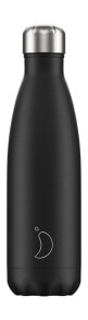 Термосы и термокружки chilly's Monochrome Matte Edition B500MOBLK бутылка для питья Ежедневное использование 500 ml Нержавеющая сталь Черный