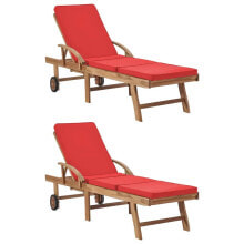 Sun beds and deck chairs