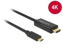 DeLOCK 85260 видео кабель адаптер 3 m USB Type-C HDMI Черный