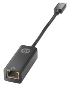 Компьютерные разъемы и переходники HP Адаптер USB Type-C — RJ45 V8Y76AA